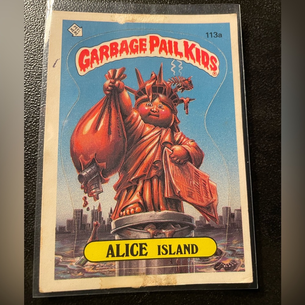 🗽 Vintage Alice Island 1986 Garbage Pail Kids 113a Topps GPK 🗽